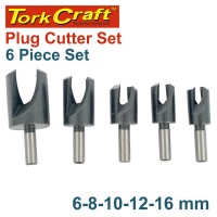 Tork Craft 5 piecese Plug Cutter Set 6-8-10-12-16mm Photo