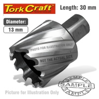 Tork Craft Annular Hole Cutter HSS 13 X 30mm Broach Slugger Bit Photo