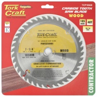 Tork Craft Blade Contractor 185 X 40t 20/16 Circular Saw Tct Photo