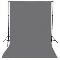 Romen Non-Woven Chromakey 3x6m Backdrop. Grey. Photo