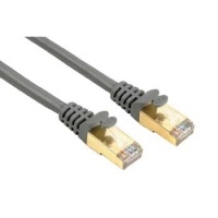 Hama Cat 5e Network Cable STP 3M Gold-Plated Shielded - Grey Photo