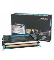 Lexmark C734 / C736 / X734 / X736 / X738 Cyan Return Programme Toner Cartridge - 6 000 Pages Photo