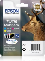 Epson Ink T1306 Multi-Pack C/M/Y Stag Stylus Photo