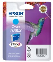 Epson Ink T0802 Cyan Hummingbird Stylus Photo