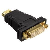 Hama Compact Adapter - HDMI Plug - DVI-D Socket - Black Photo