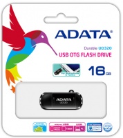 ADATA UD320 16GB USB 2.0 OTG Flash Drive - Black Photo