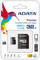ADATA Premier 32GB MicroSDHC UHS-I U1 Class10 Memory Card Adapter Photo
