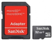 Sandisk 32GB MicroSDHC Class 4 memory card Photo