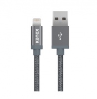 Kanex Lightning to USB Cable 1.2M Braided Aluminium Space Grey Photo