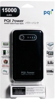 PQI 15 000 mAh Dual USB Power Bank - Black Photo
