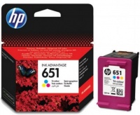 HP 651 Tri-Colour Ink Cartridge Photo
