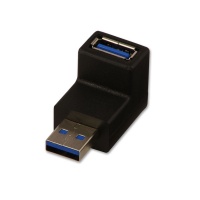 Lindy USB 3.0 90 Degree Down A M to Af Adapter Photo