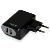 Port Designs Wall Charger 1 X USB-C Removable Cable Black Photo