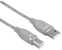 Hama USB 2.0 A Plug to B Plug 3m Cable - Grey Photo
