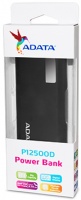 ADATA - P12500D Power Bank with precision digital display- Black Photo