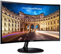 Samsung - S24F390 Curved 23.5" LED Monitor - Glossy Black Photo