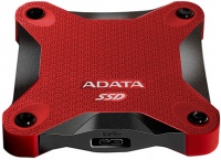 ADATA - SD600 Series 256GB USB Type-C External Solid State Drive - Black/Red Photo