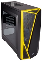 Corsair - Spec-04 Carbide Series Windowed Side Panel Computer Chassis - Black/Yellow Photo