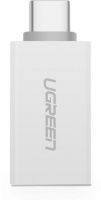 Ugreen USB Type-C Male to USB 3.0 Type-A Female Adapter - White Photo