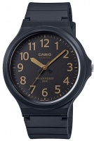 Casio Standard Collection 50m WR Analog Watch - Black and Gold Photo