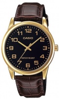 Casio Standard Collection WR Analog Watch - Gold and Black Photo