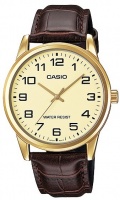 Casio Standard Collection WR Analog Watch - Gold and Brown Photo