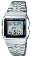Casio Retro WR Digital Watch - Silver and Black Photo