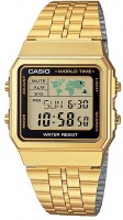 Casio Retro WR Digital Watch - Gold and Black Photo