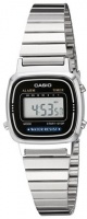 Casio Ladies Retro WR Digital Watch - Silver and Black Photo