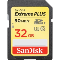 Sandisk Extreme Plus SDHC 32GB Class 10 UHS-I V30 Memory Card Photo