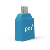 PQI - Connect 204 - USB to micro-USB Adapter - Blue Photo