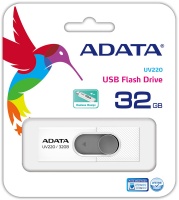 ADATA UV220 32GB USB 2.0 Type-A USB flash drive - White/Grey Photo