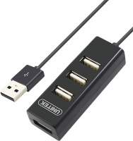 Unitek USB 2.0 4-Port Hub with 80cm Cable - Black Photo
