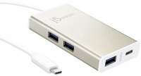 j5 create USB Type-C 4-Port HUB with Power Delivery - Silver Photo