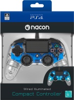 NACON - Wired Compact Controller for PlayStation 4 - Light Blue Photo