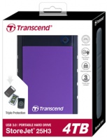 Transcend StoreJet 25H3 2.5" 4TB USB 3.0 External Hard Drive - Purple Photo