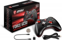 MSI Force GC30 pieces Gaming Wireless Controller - Black and Red Photo