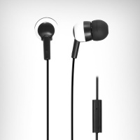 Wicked Audio Bandit In-Ear Headphones with Mic - Black and White Photo