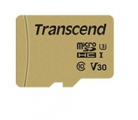 Transcend 500s 64gb Micro SDXC Class 10 V30 UHS-I U3 U1 -With Adaptor - MLC Photo