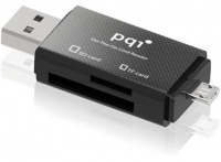 PQI 4" 1 OTG Card Reader with SD Micro SD Micro USB and USB Interface Photo