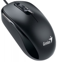 Genius DX-110 USB Optical 1000DPI Ambidextrous Mouse - Black Photo