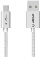 Orico Micro USB Braided Charging Data 1m Cable - Silver Photo