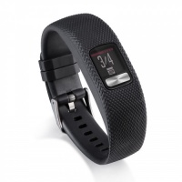 Tuff Luv Tuff-Luv Replacement Silicone Strap Bracelet Wrist Band for Garmin Vivofit 4 - Black Photo
