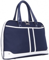 Black Casual Ladies 15.6" Notebook Bag - Navy and White Photo