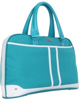 Black Casual Ladies 15.6" Notebook Bag - Teal and White Photo