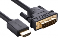 Ugreen 3m HDMI 19-pin Male to DVI 24 1 Male Cable - Black Photo