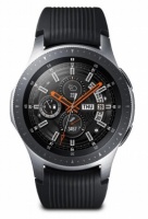 Samsung - Galaxy Watch 1.3" BT 46mm - Silver with Black Strap Photo
