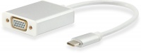 Equip USB Type-C to HD15 VGA Adapter Cable - White Photo