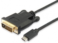 Equip USB Type-C to DVI-D Dual Link Male to Male Cable - Black Photo