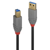 Lindy 3m USB 3.0 A to B Cable - Anthracite Photo